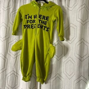 Kids Green Pajamas with Fun Text